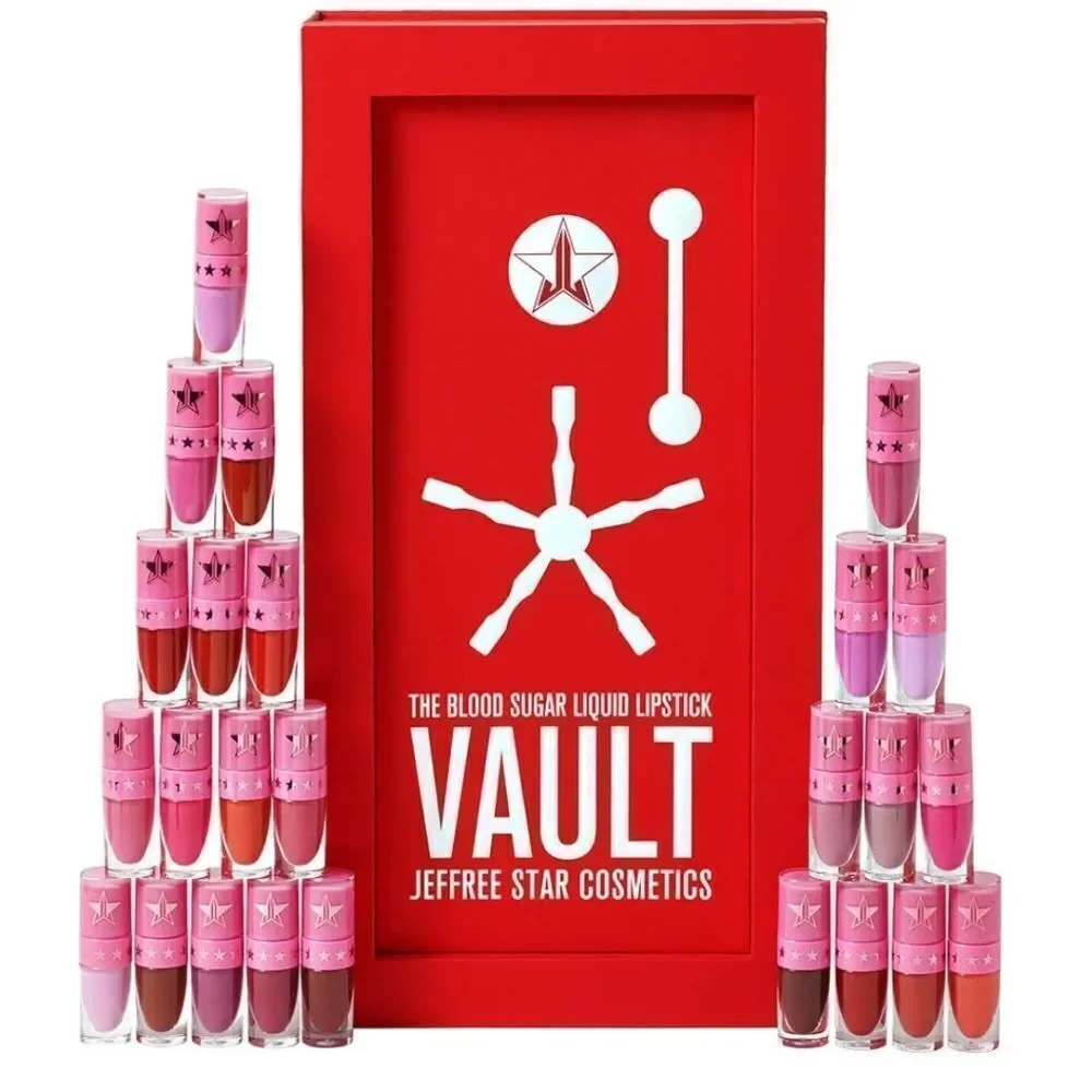 New Jeffree Star Cosmetics Blood Sugar Liquid Lipstick Vault